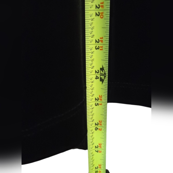 Notations - NEW Black Velour '2-Fer' The Look Of A 2-Piece In One w/Ribbon Tie - Picture 8 of 8